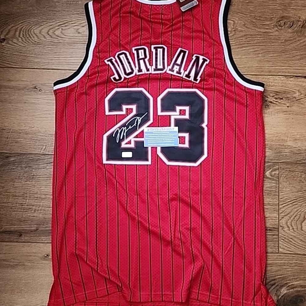 Mitchell & Ness Red Jordan Jersey
